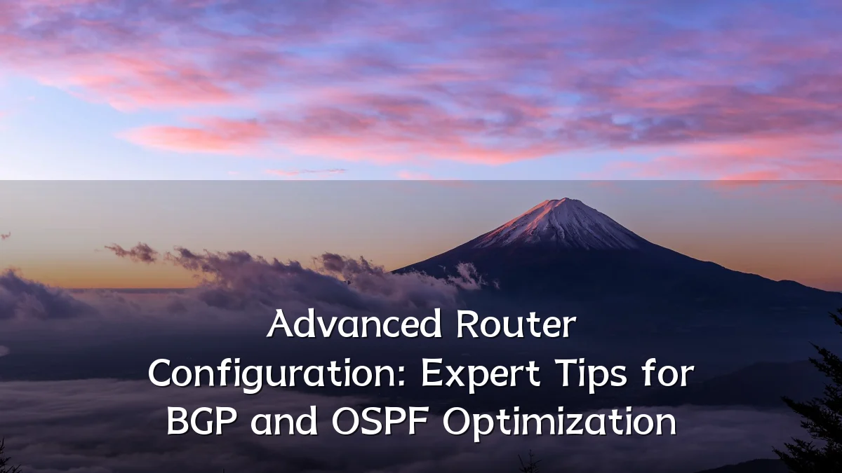 Advanced Router Configuration: Expert Tips for BGP and OSPF Optimization