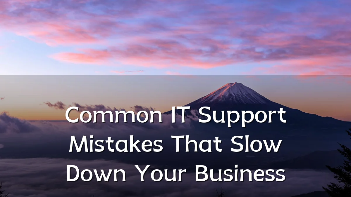 Common IT Support Mistakes That Slow Down Your Business