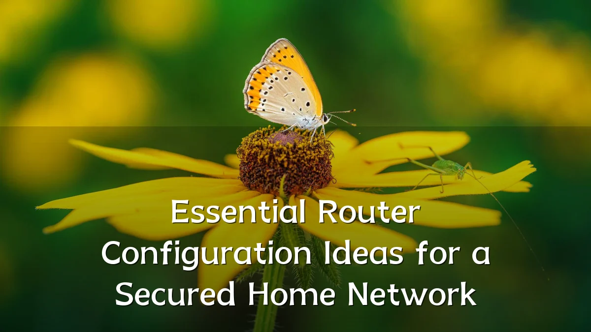 Essential Router Configuration Ideas for a Secured Home Network