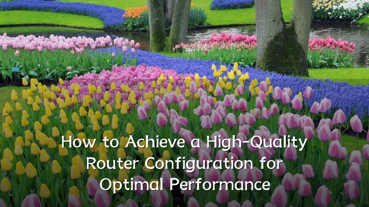 How to Achieve a High-Quality Router Configuration for Optimal Performance