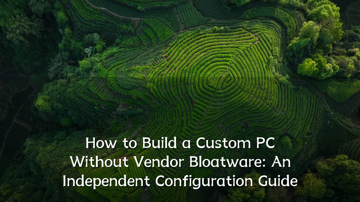How to Build a Custom PC Without Vendor Bloatware: An Independent Configuration Guide
