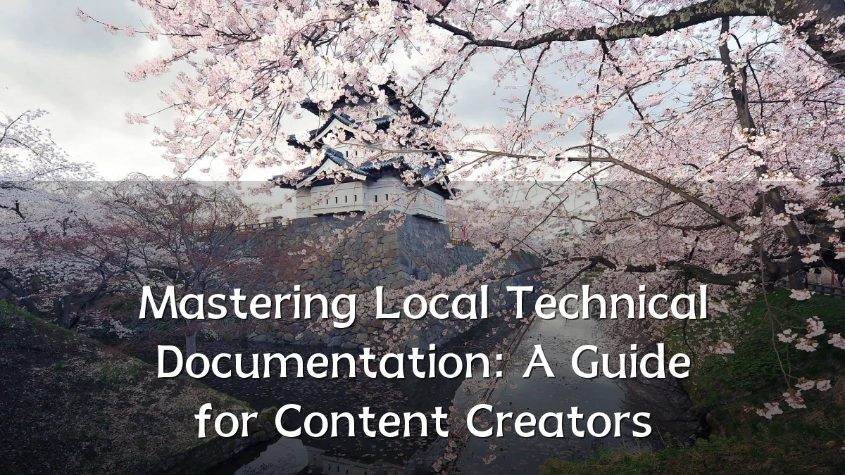 Mastering Local Technical Documentation: A Guide for Content Creators