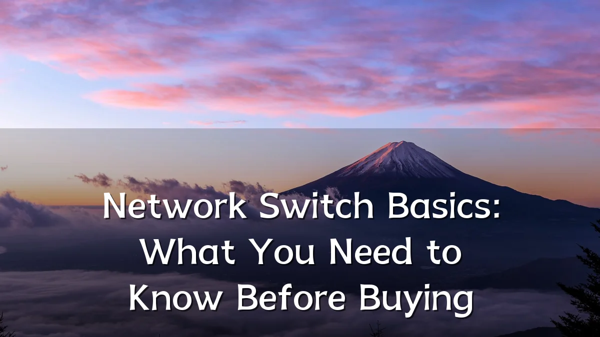 Network Switch Basics: What You Need to Know Before Buying