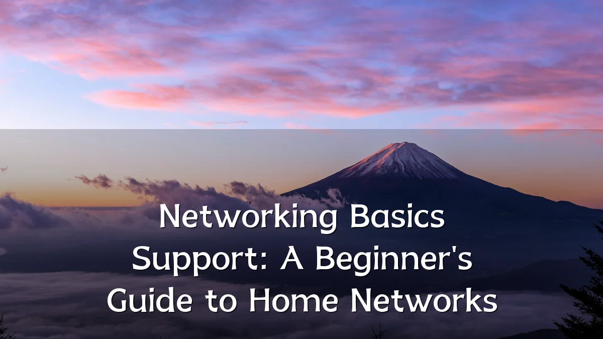 Networking Basics Support: A Beginner's Guide to Home Networks
